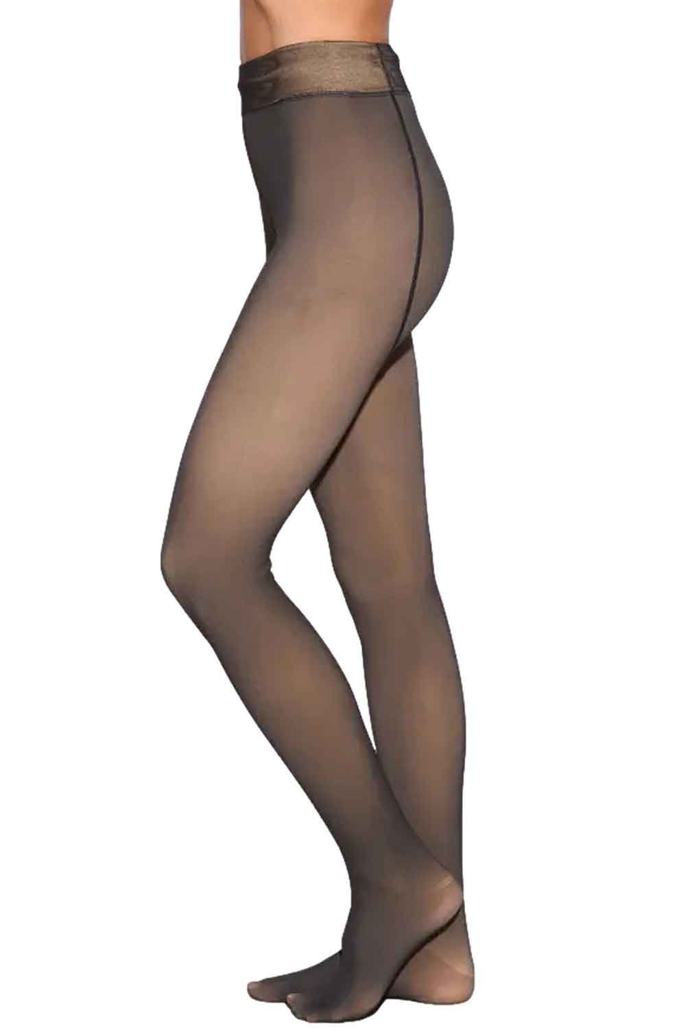 Sheer Fleece Lined Tights