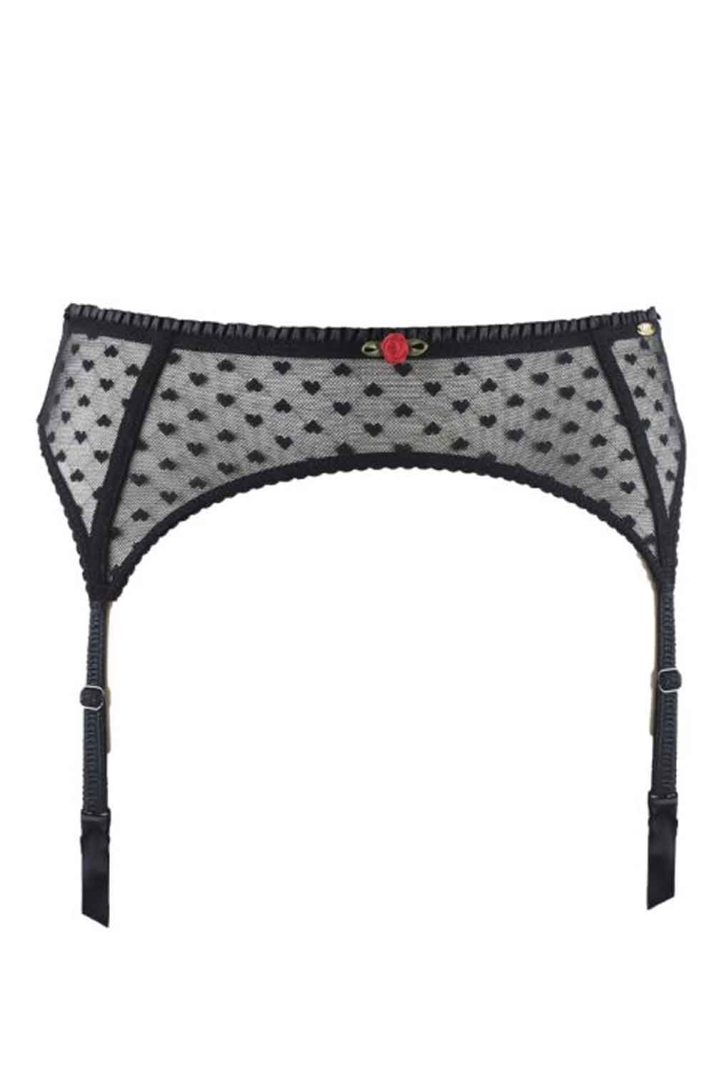 Heart Mesh Suspender Belt AYF7